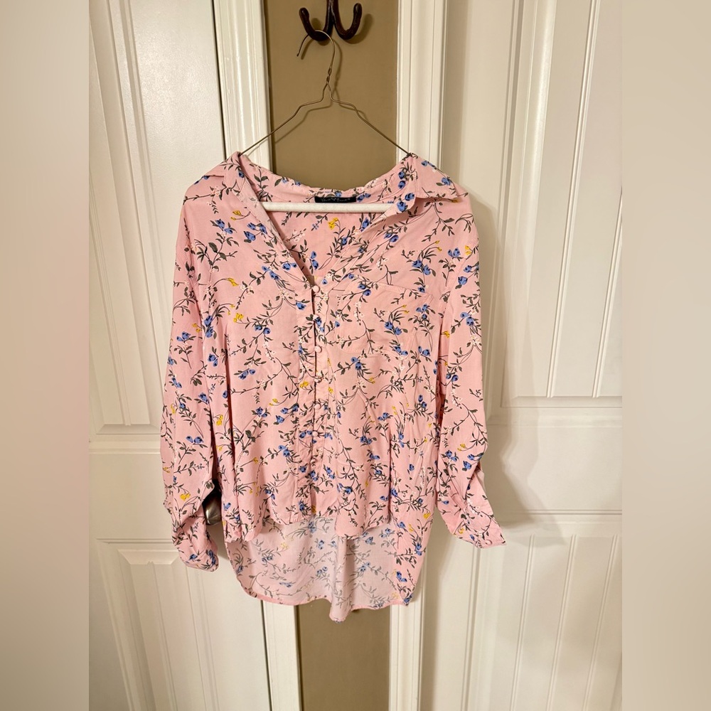 Velvet heart button up shirts-bundle of 2 shirts